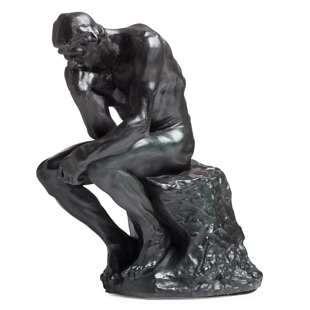 The Thinker Sculpture } Auguste Rodin