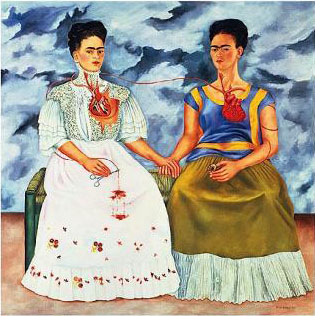 The Two Fridas - c. 1939 | Frida Kahlo