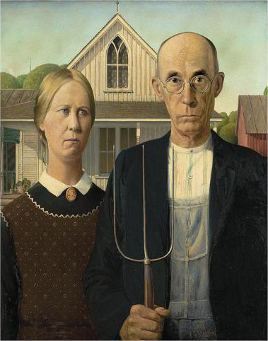 American Gothic - c. 1930 | Grant Wood